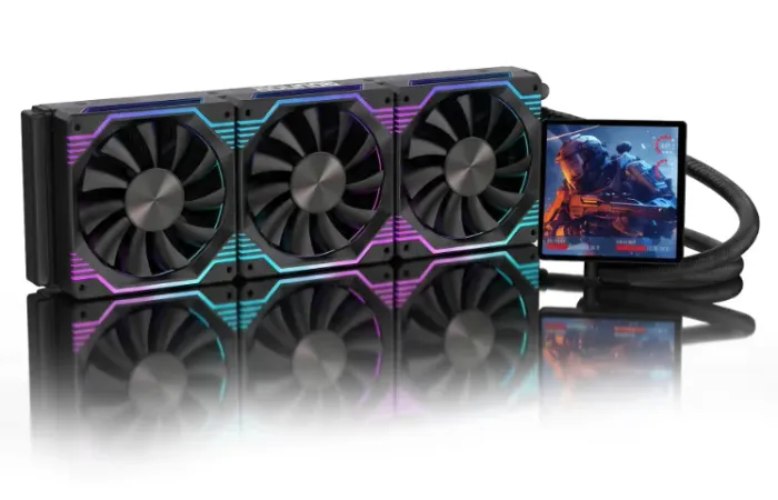 WATER COOLER ROUND 5 ZEPHYROS BLACK 360MM NOVO COM NF/G