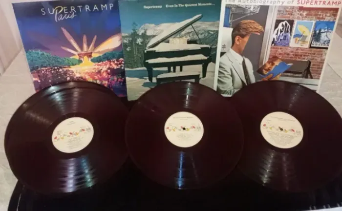 Seis discos de vinil da Banda de rock SUPERTRAMP - Ótimo estado