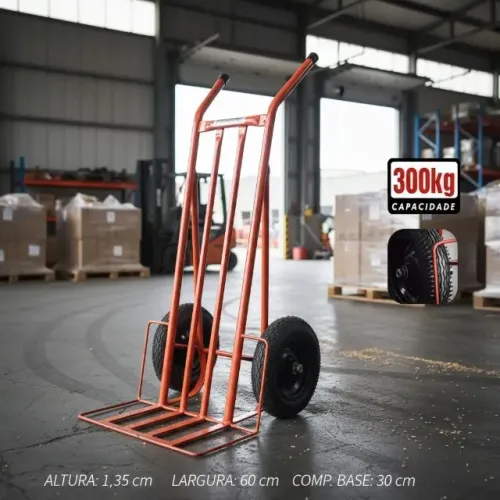 Carrinho de Carga Industrial para 300KG Uso Geral