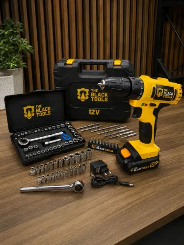 Kit Furadeira/Parafusadeira Black Tools