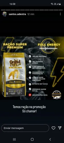 Ração Grand Pet's 20 kg super premium