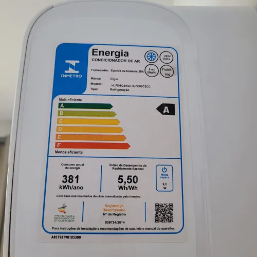 2 aparelhos de Ar-condicionado Elgin 9mil BTUs 