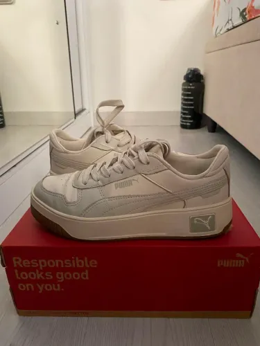 Tênis Puma Carina Street BDP - Tam: 36 - Bege