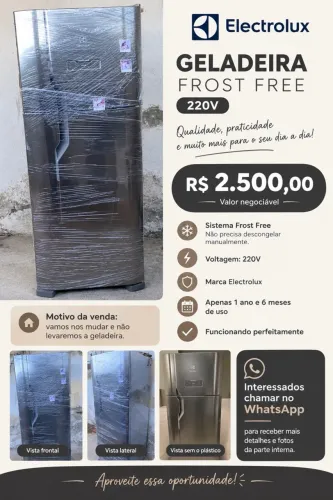 Geladeira Eletrolux frostfree (seminova)