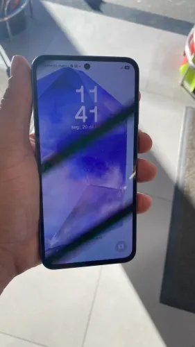Celular Smartphone Samsung A55 c/carregador e caixa + capinha