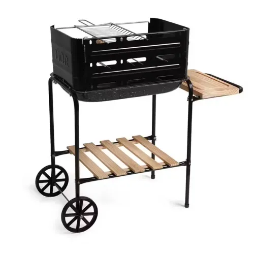 Churrasqueira Carvão Com Rodinha Portátil