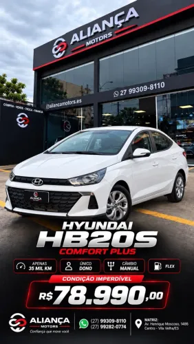 Hyundai HB20S Comfort Plus 1.0 Flex 12V Mec. 2025