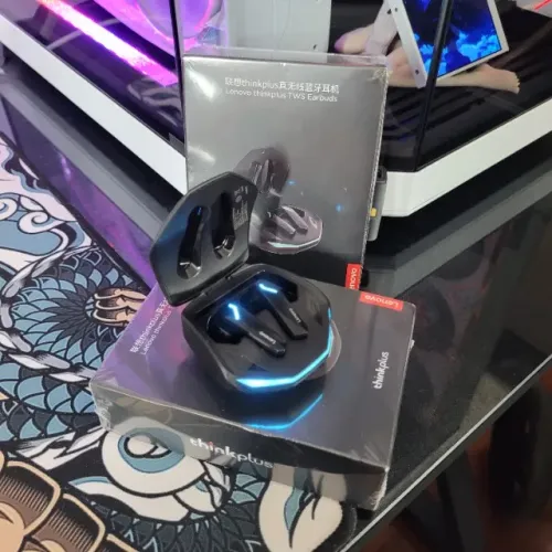 [Branco] Fone sem fio Lenovo GM2 Pro (Branco - produto novo, lacrado)