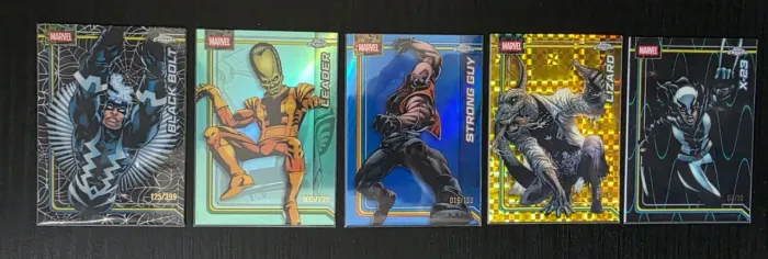 LOTE 5 CARDS NUMERADOS TOPPS CHROME MARVEL 2026
