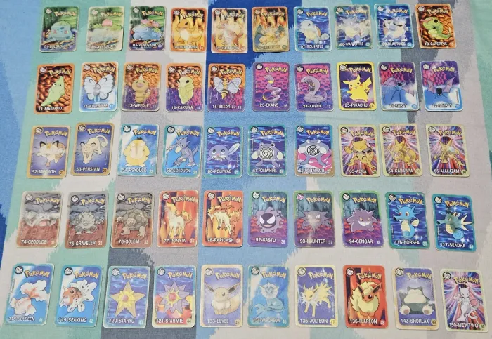 Coleção tazos super cartas pokémon elma chips ler descrição