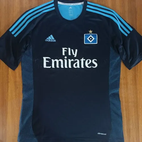 Camisa Original 2013 2014 HSV Hamburgo Alemanha Adidas Preta