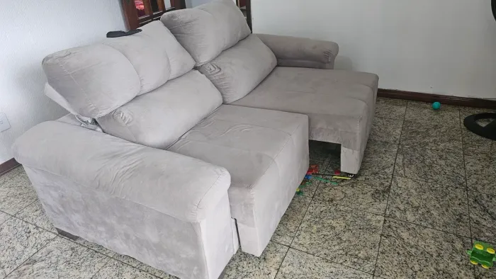 Sofá retrátil 3 lugares 