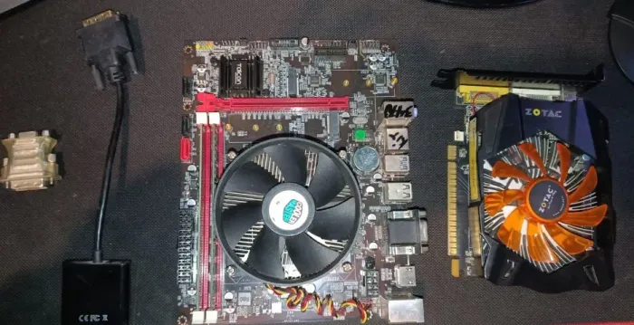 Kit Placa Mãe + Placa de Vídeo