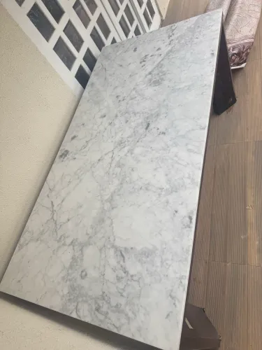 Tampo mesa mármore Carrara 1,80x0,90m