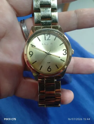 Vendo um relógio feminino LINCE dourado