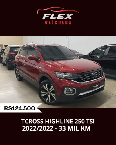 Volkswagen T-Cross Highline 1.4 TSI Flex 16V 5P AUT 2022