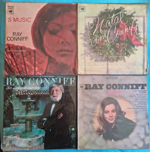 Lote 7 LPs/discos de vinil do Ray Conniff mídias excelentes