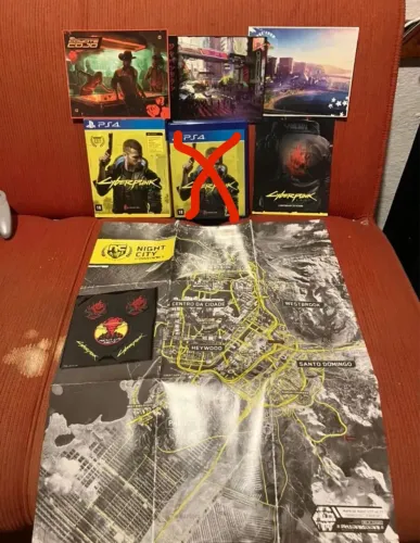 Itens colecionáveis Cyberpunk 2077 PS4 Sem o Jogo