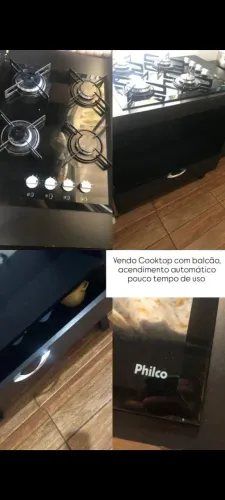 Cooktop com balcão acendimento automático
