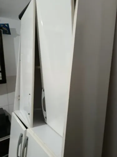 Armário Paneleiro Vertical De Cozinha Branco - Desapego Barato