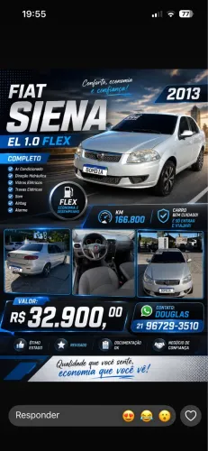 Fiat Siena EL 1.0 MPI Fire Flex 8V 4P 2013