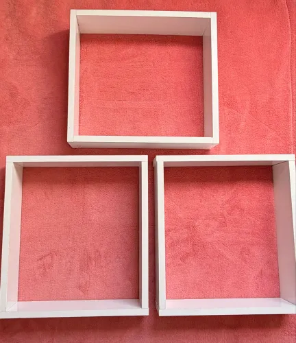 ÓTIMA OPORTUNIDADE- Kit com 3 Prateleiras Nicho Brancas 27x27 cm | Nunca Usadas 