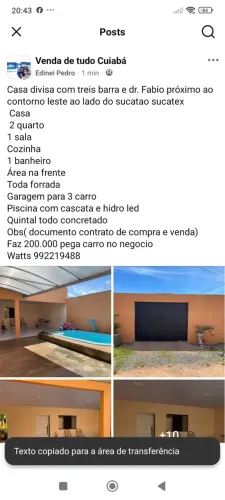 Casa com piscina barata