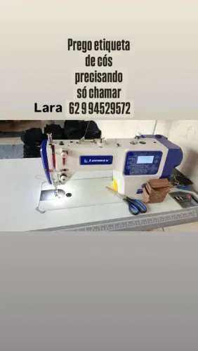 Costuro etiquetas de cós em minha residência 