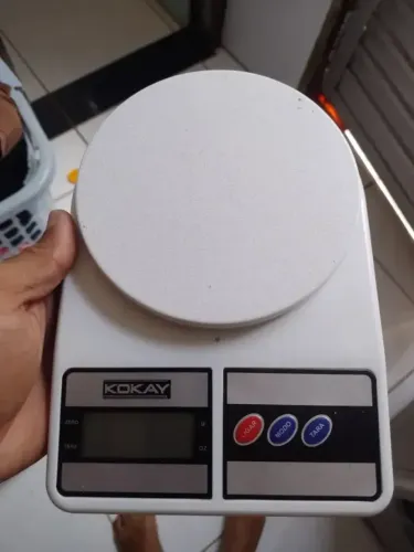 Balança Eletrônica Digital De Cozinha Pesa De 1gr Até 10kg Cor Wellmix Capacidade Máxima 1