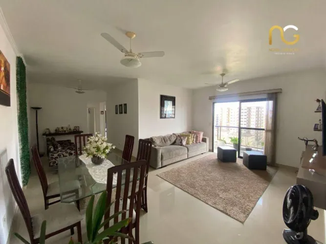 Apartamento com 3 dormitórios à venda, 119 m² por R$ 720.000,00 - Vila Guilhermina - Praia