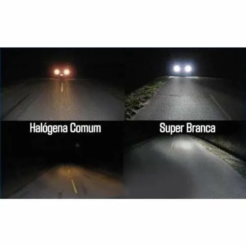 Lâmpadas Super Branca o Par 8.500K Tiger Auto -Shocklight H1 H4 H3 H7 H8 H11
