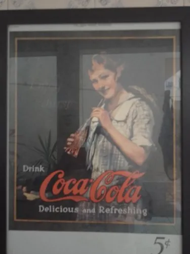 Quadro  Vintagem COCACOLA de 1933