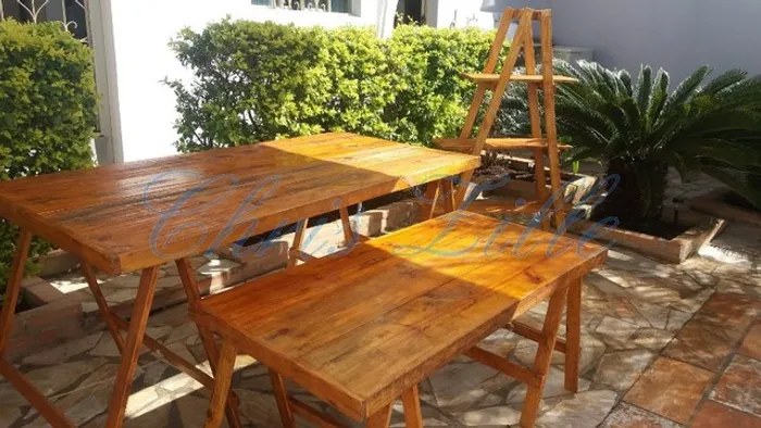 Locação de kit rústico e painel de pallet 