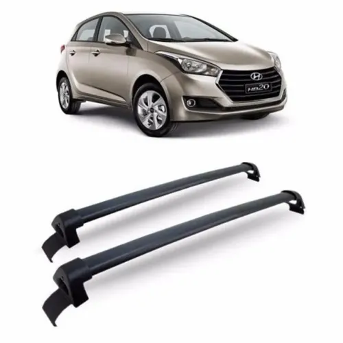 Rack Teto Hyundai HB20 2020 2021 - Hatch / Sedan - Preto - Projecar