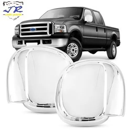 Par Aplique Cromado Retrovisor F250 F350 99 A 2010 2011 2012