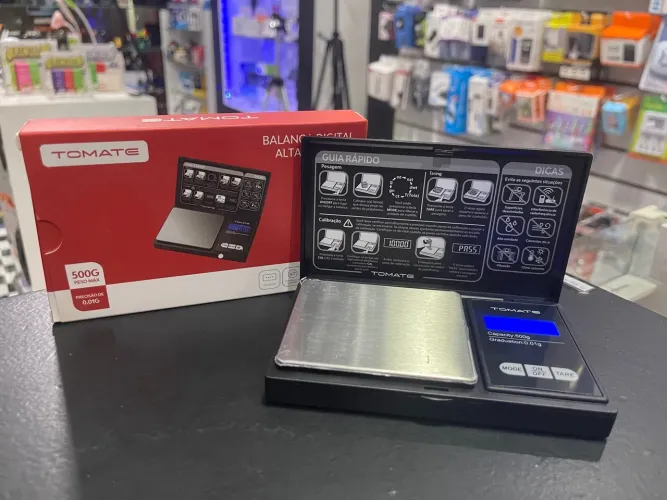 Mini Balança Digital de Alta Precisão 0,1g a 500g, Balanla Digital,Portátil e Precisa