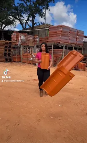 Telhas AM vermelha resinada brasileira 