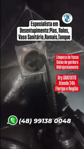 Desentupimento resolvemos na hora 