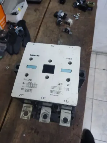 Contator tripolar 400a 400v Siemens 3tf56
