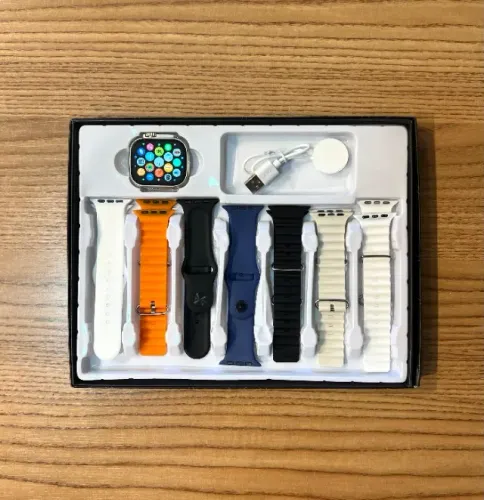 Smartwatch Ultra 3 com Tela AMOLED, HD 7 Pulseiras Inclusas