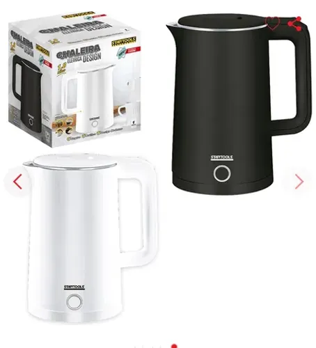 Chaleira Jarra Elétrica 1,8L Base Gira 360° Led Indicativo Desligamento Automático