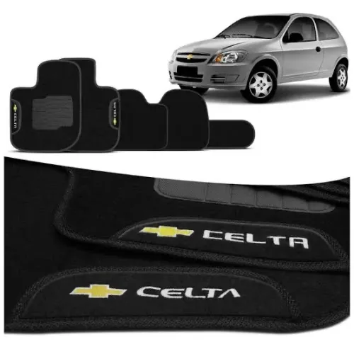 Tapete Automotivo Carpete Celta 2001 Até 2015