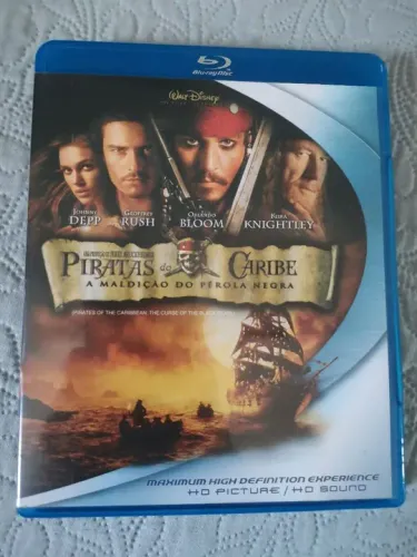 Blu-ray Piratas do Caribe A Maldição do Pérola Negra