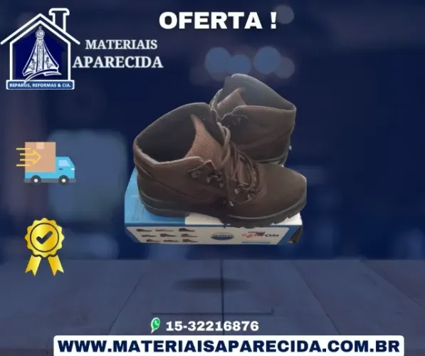 Bota Seguranca Nobuk Marrom Cartom