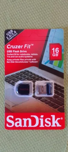Pen Drive Sandisk Cruzer Fit 16GB