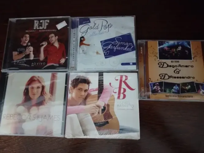 cds pop romantico sertanejo variados 5 cds novos
