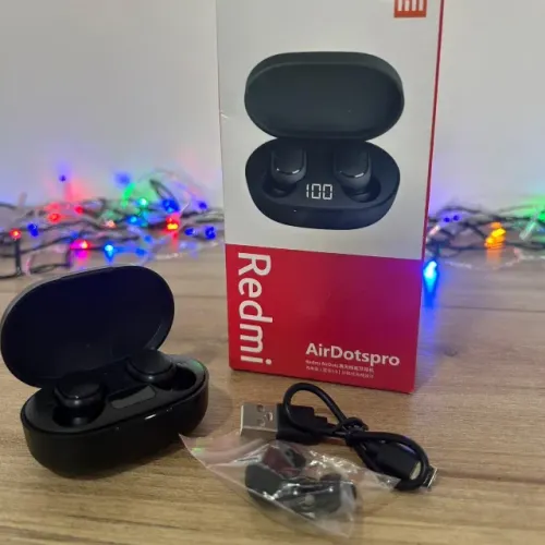 FONE BLUETOOTH REDMI COM VISOR LED 