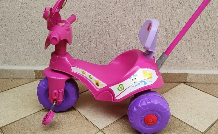 Triciclo Infantil Motoban Passeio - Rosa -Bandeirante