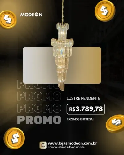 lustre pendente cristal