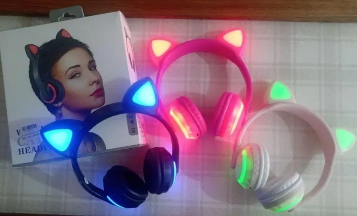 MUSICA Fone De Ouvido Orelha De Gato Bluetooth